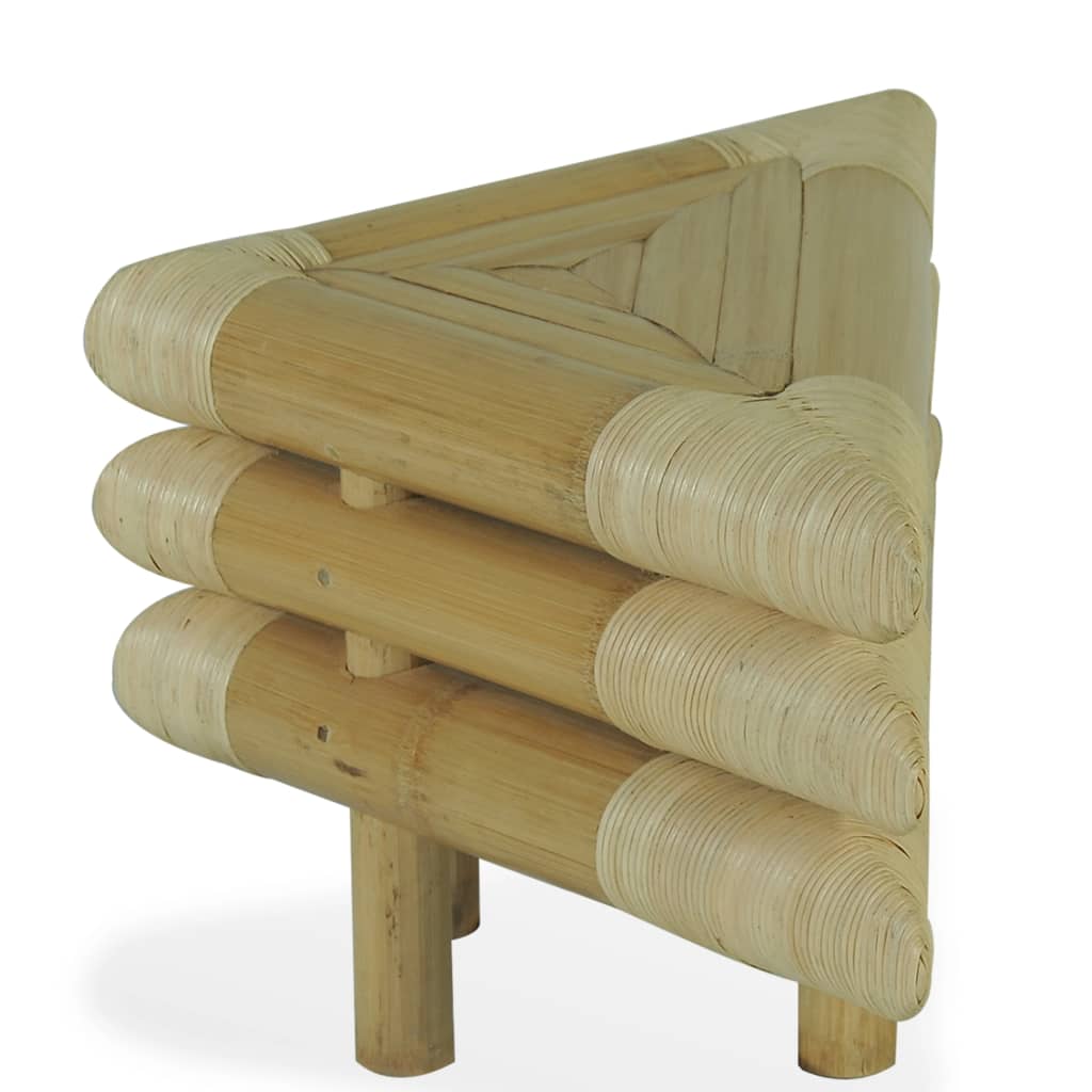 vidaXL Mesas-de-cabeceira 2 pcs 60x60x40 cm em bambu natural