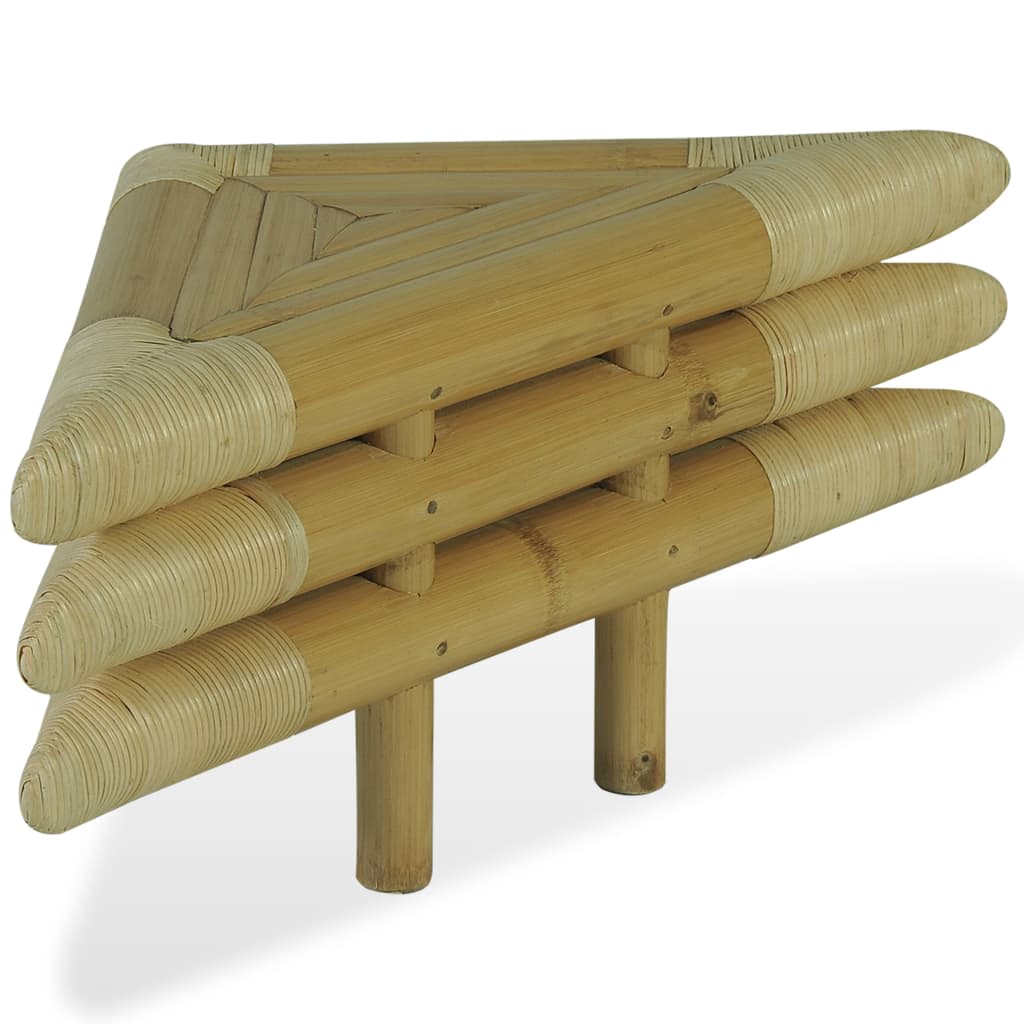 vidaXL Mesas-de-cabeceira 2 pcs 60x60x40 cm em bambu natural