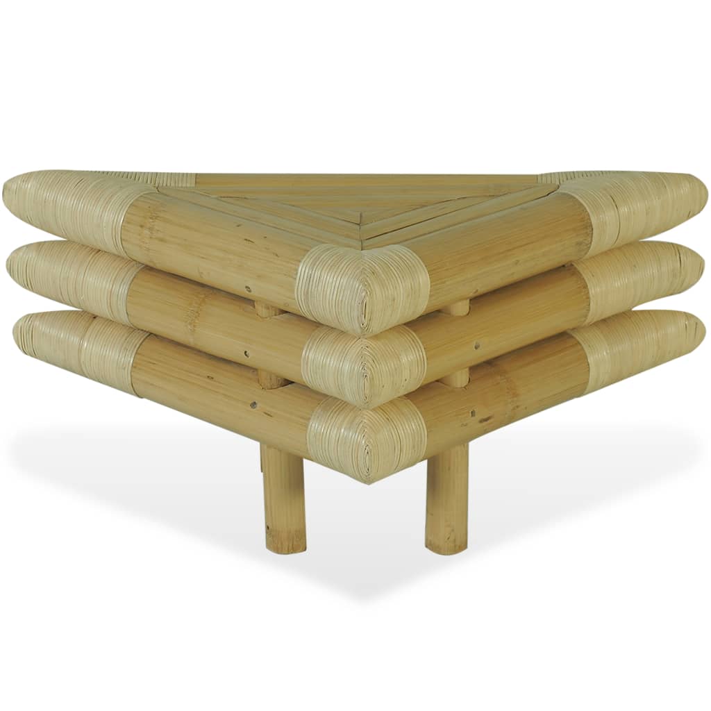 vidaXL Mesas-de-cabeceira 2 pcs 60x60x40 cm em bambu natural