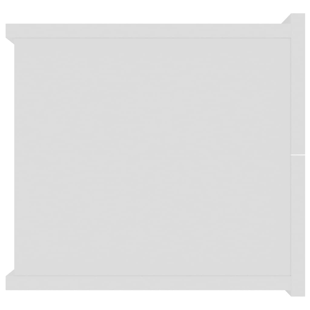 vidaXL Mesa de cabeceira 40x30x30 cm derivados de madeira branco