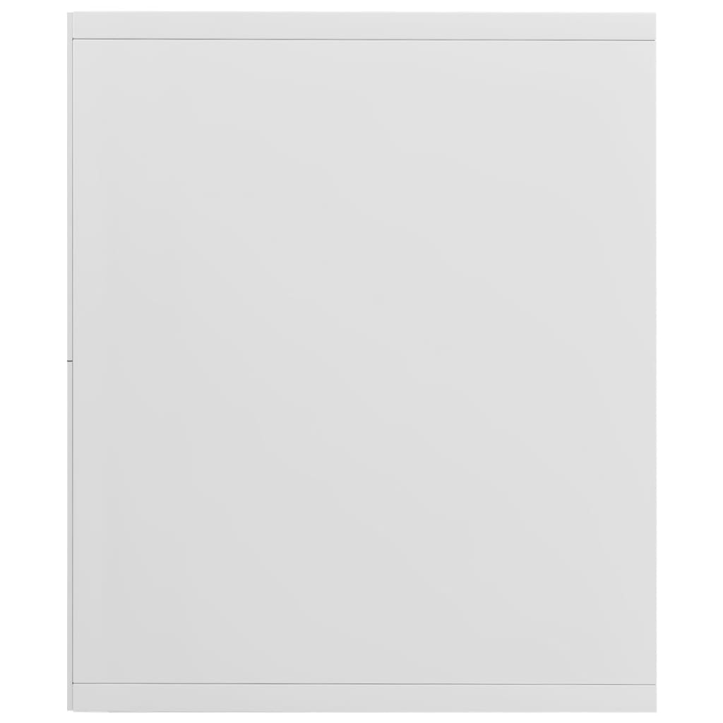 vidaXL Estante/móvel de TV 36x30x143 cm contraplacado branco brilhante