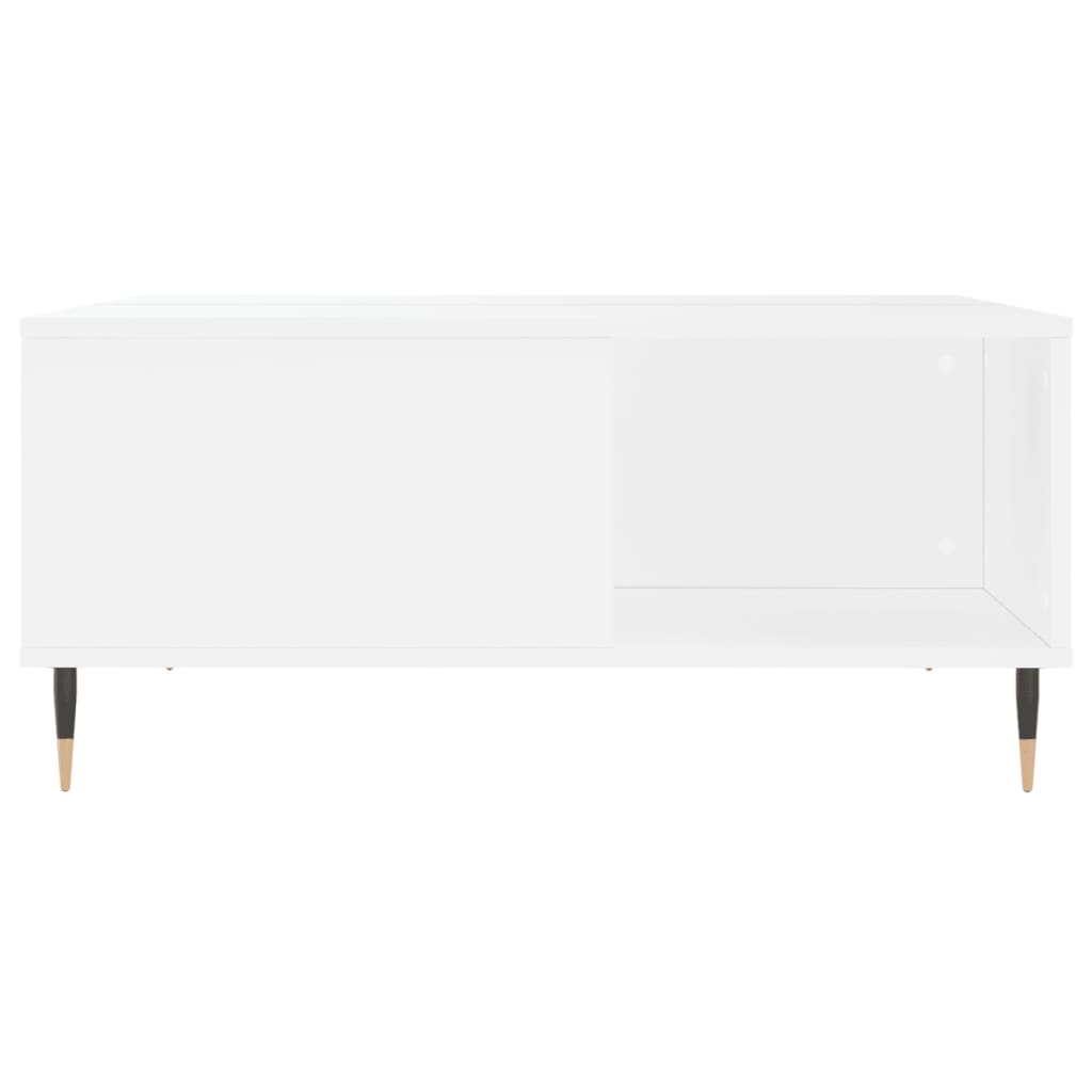 vidaXL Mesa de centro 80x80x36,5 cm derivados de madeira branco