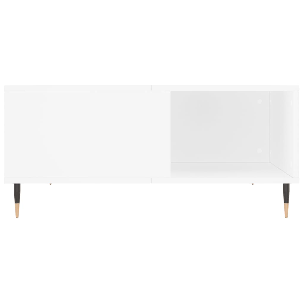 vidaXL Mesa de centro 80x80x36,5 cm derivados de madeira branco