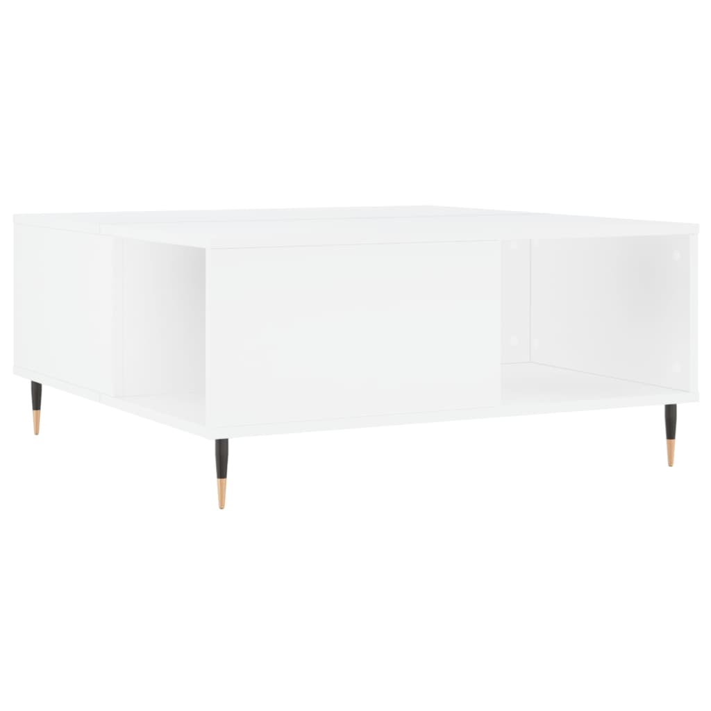 vidaXL Mesa de centro 80x80x36,5 cm derivados de madeira branco