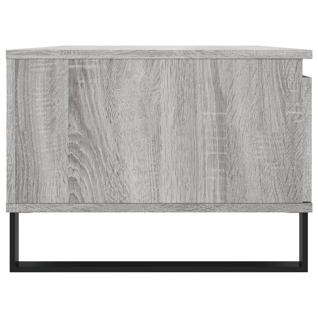 vidaXL Mesa de centro 90x50x36,5 cm derivados madeira cinzento sonoma