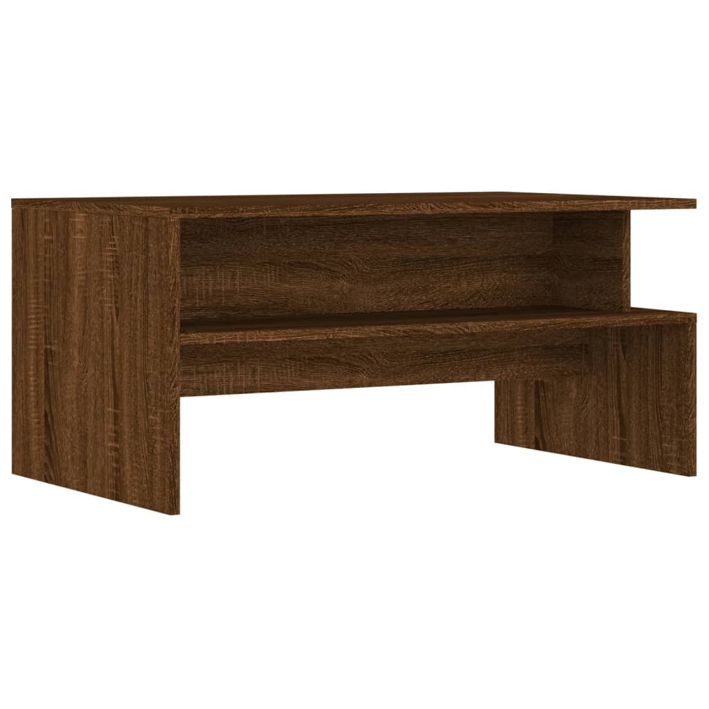 vidaXL Mesa de centro 90x55x42,5cm derivados madeira carvalho castanho