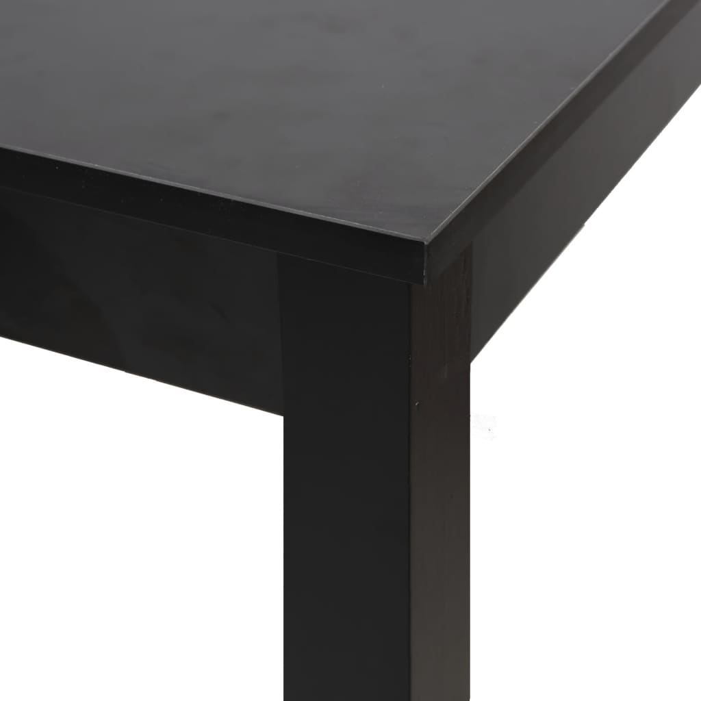 vidaXL Mesa de bar em MDF preto 115x55x107 cm