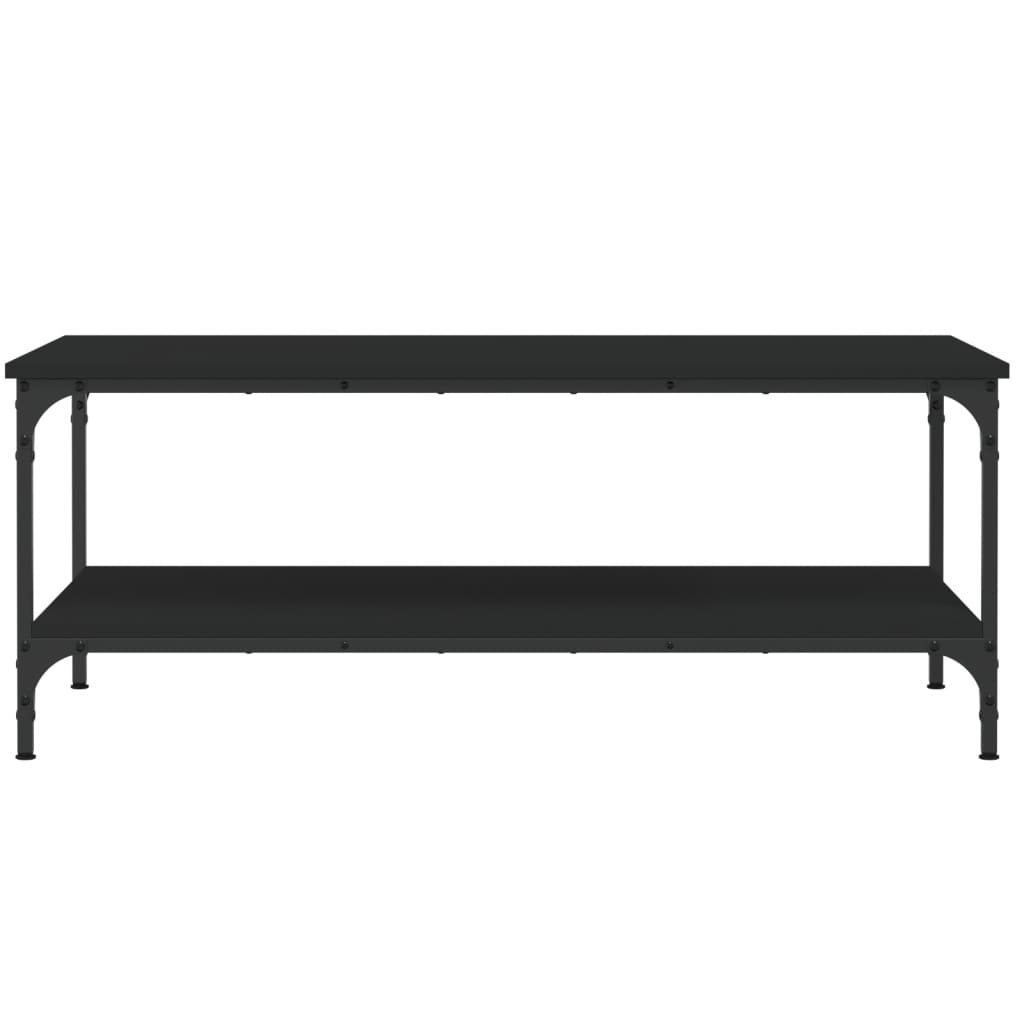 vidaXL Mesa de centro 100x55x40 cm derivados de madeira preto