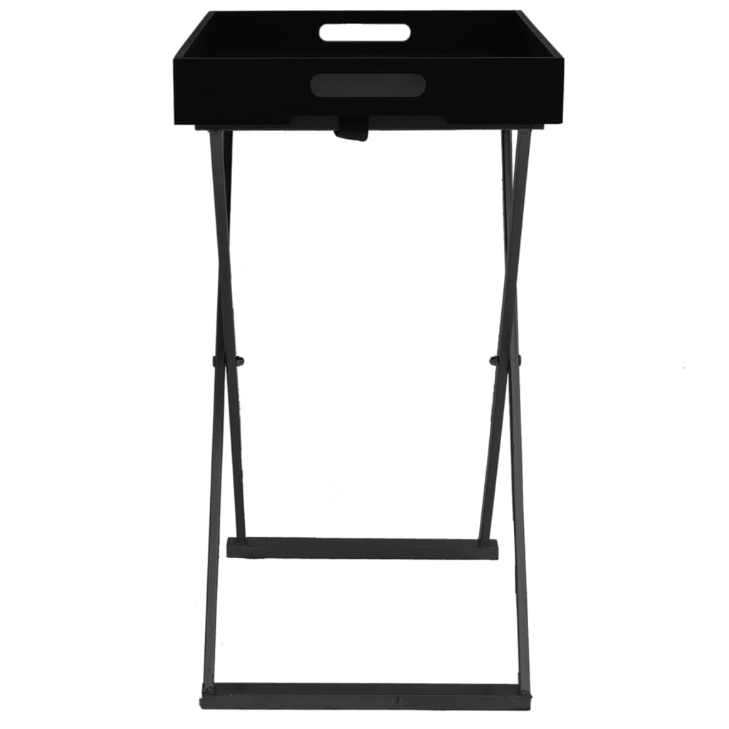 vidaXL Mesa dobrável 48x34x61 cm MDF preto