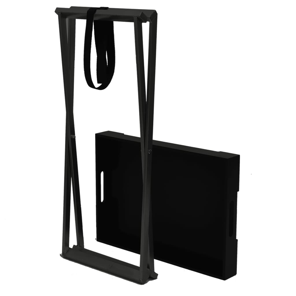 vidaXL Mesa dobrável 48x34x61 cm MDF preto