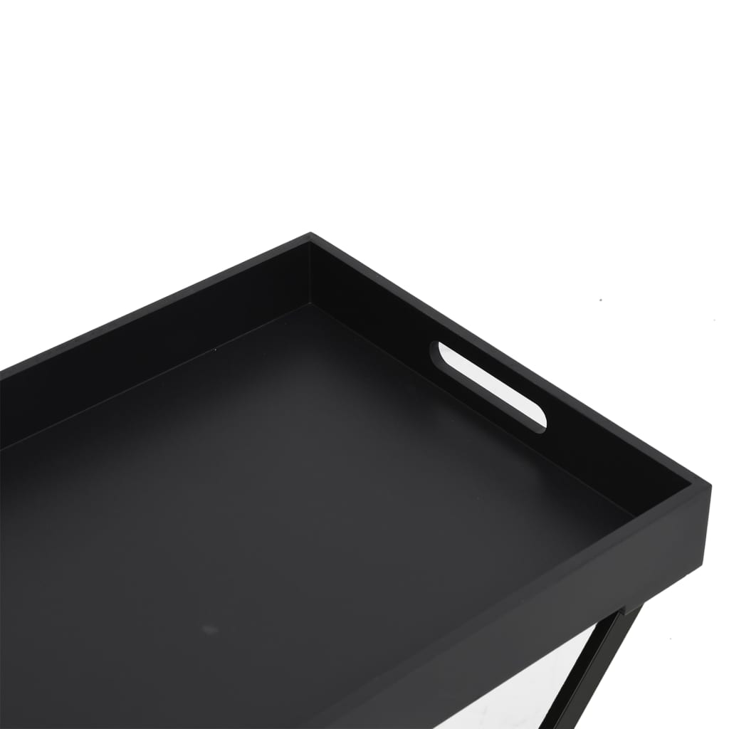 vidaXL Mesa dobrável 48x34x61 cm MDF preto