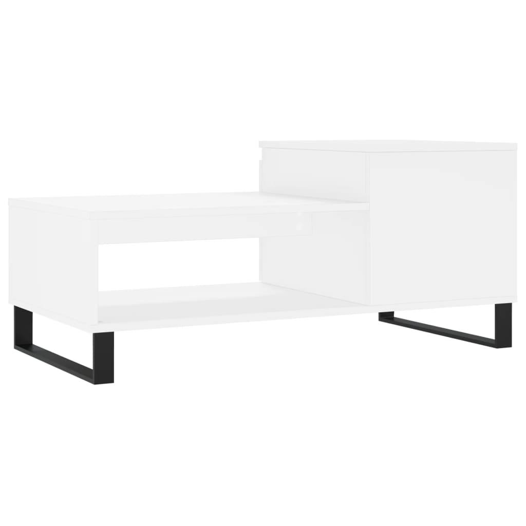 vidaXL Mesa de centro 100x50x45 cm derivados de madeira branco