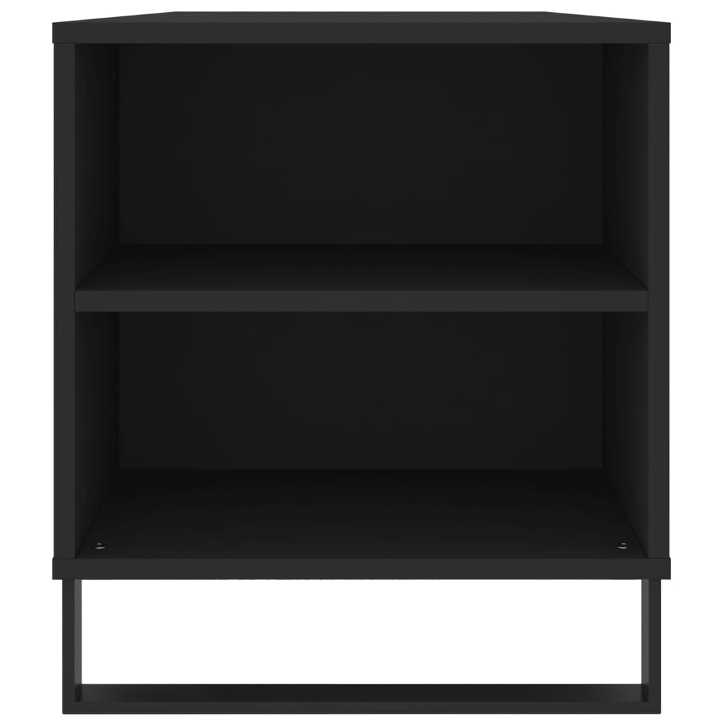 vidaXL Mesa de centro 102x44,5x50 cm derivados de madeira preto