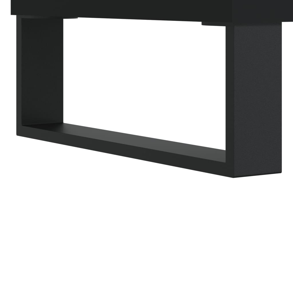 vidaXL Mesa de centro 102x44,5x50 cm derivados de madeira preto