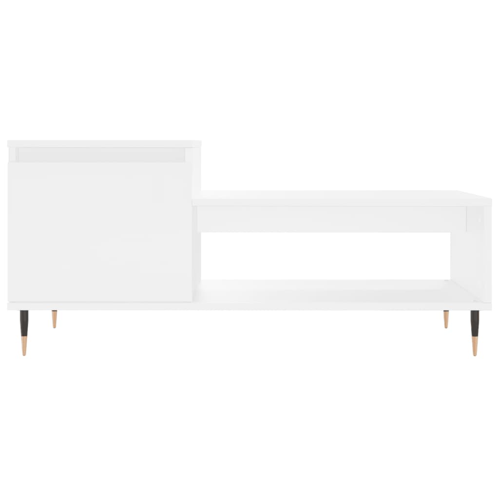 vidaXL Mesa de centro 100x50x45 cm derivados de madeira branco