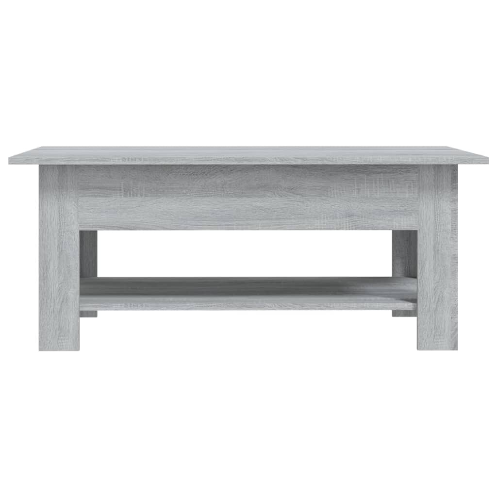 vidaXL Mesa de centro 102x55x42 cm aglomerado cor sonoma cinzento