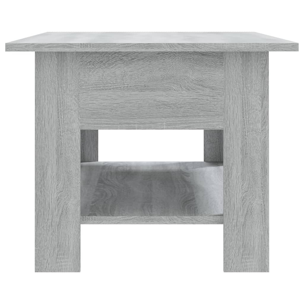 vidaXL Mesa de centro 102x55x42 cm aglomerado cor sonoma cinzento