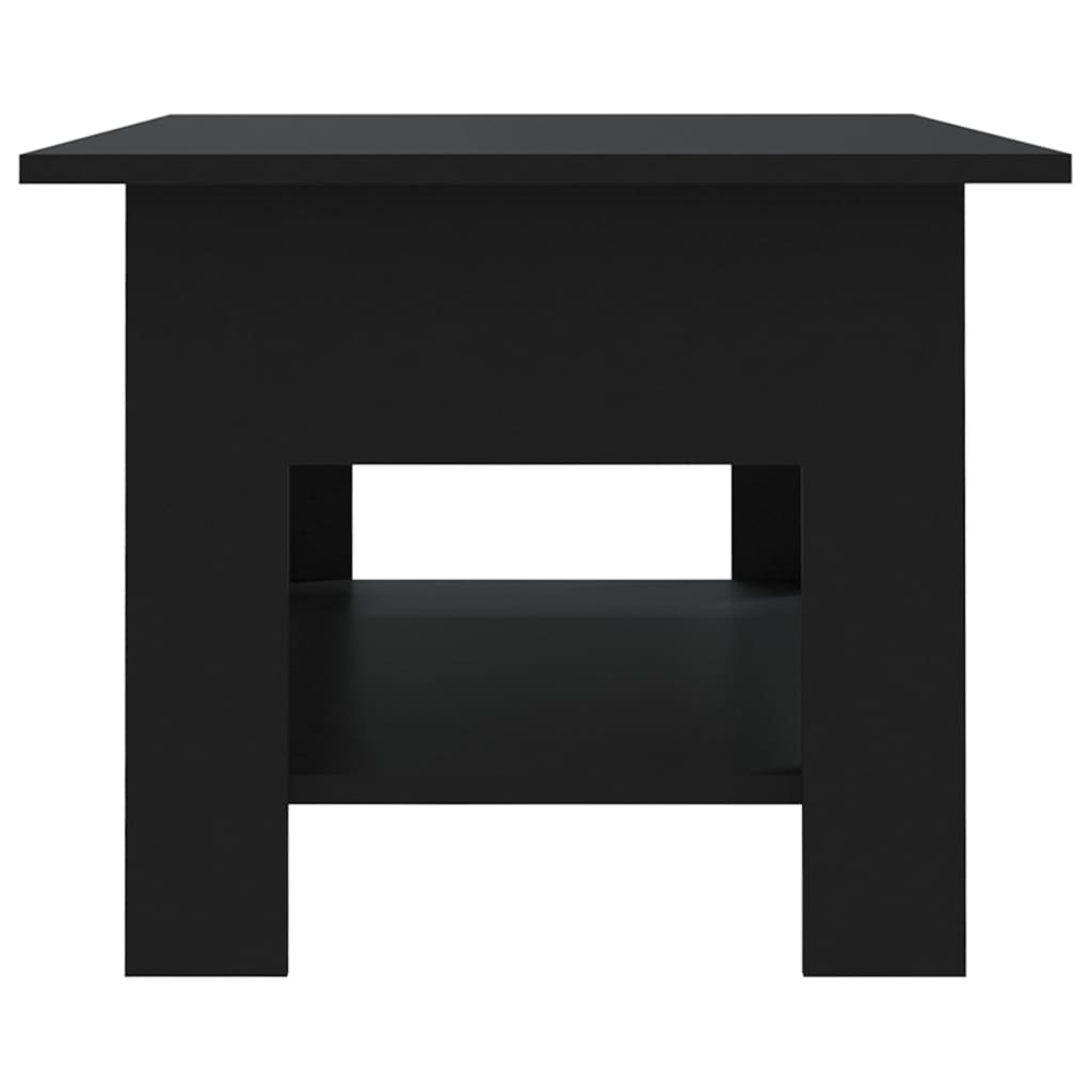 vidaXL Mesa de centro 102x55x42 cm contraplacado preto