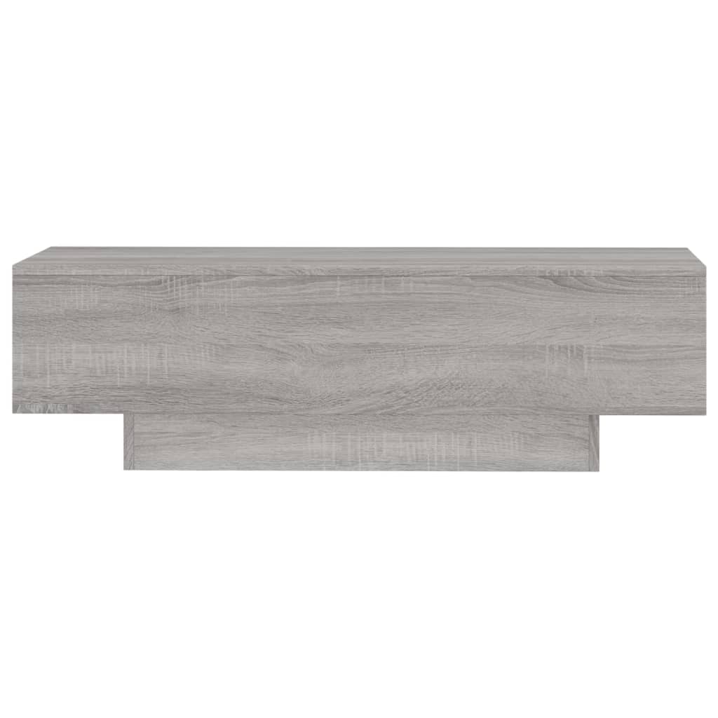 vidaXL Mesa de centro 100x49,5x31 cm derivados de madeira cinza sonoma