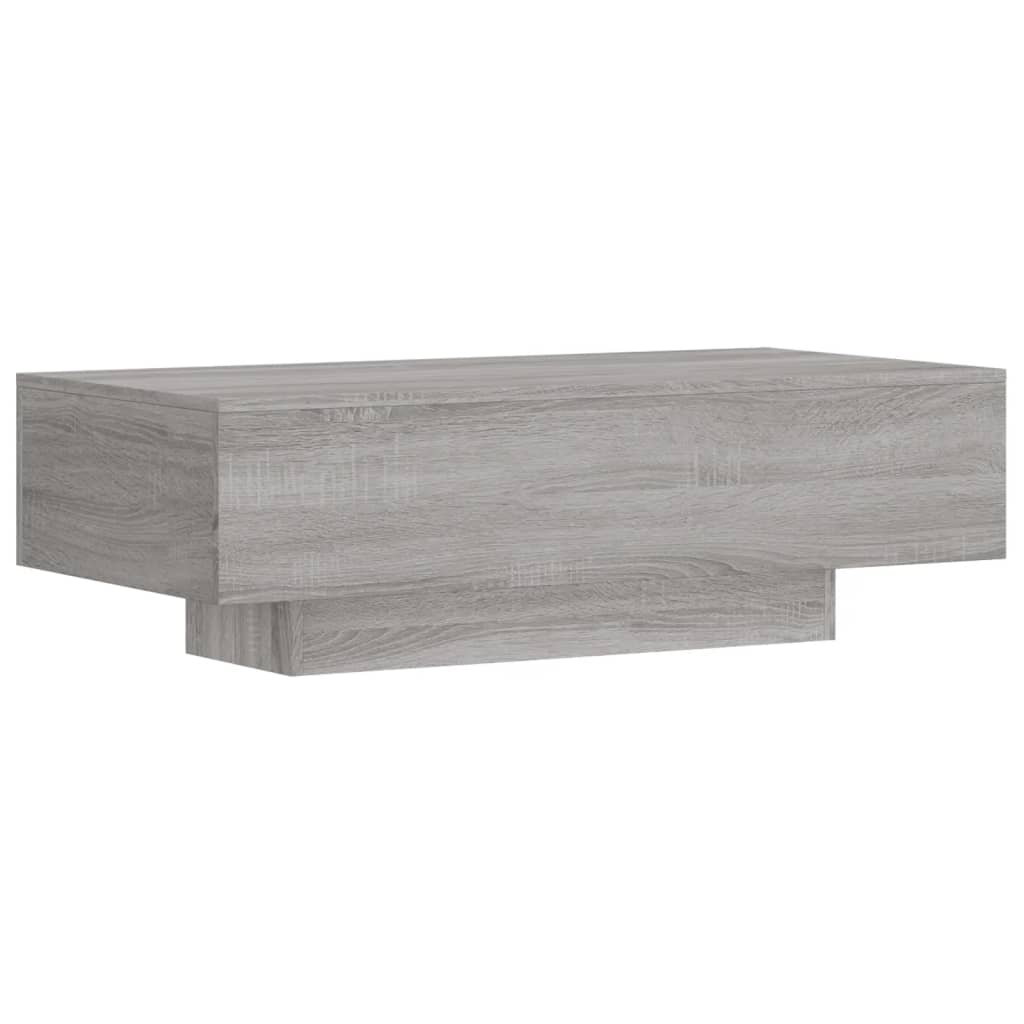 vidaXL Mesa de centro 100x49,5x31 cm derivados de madeira cinza sonoma