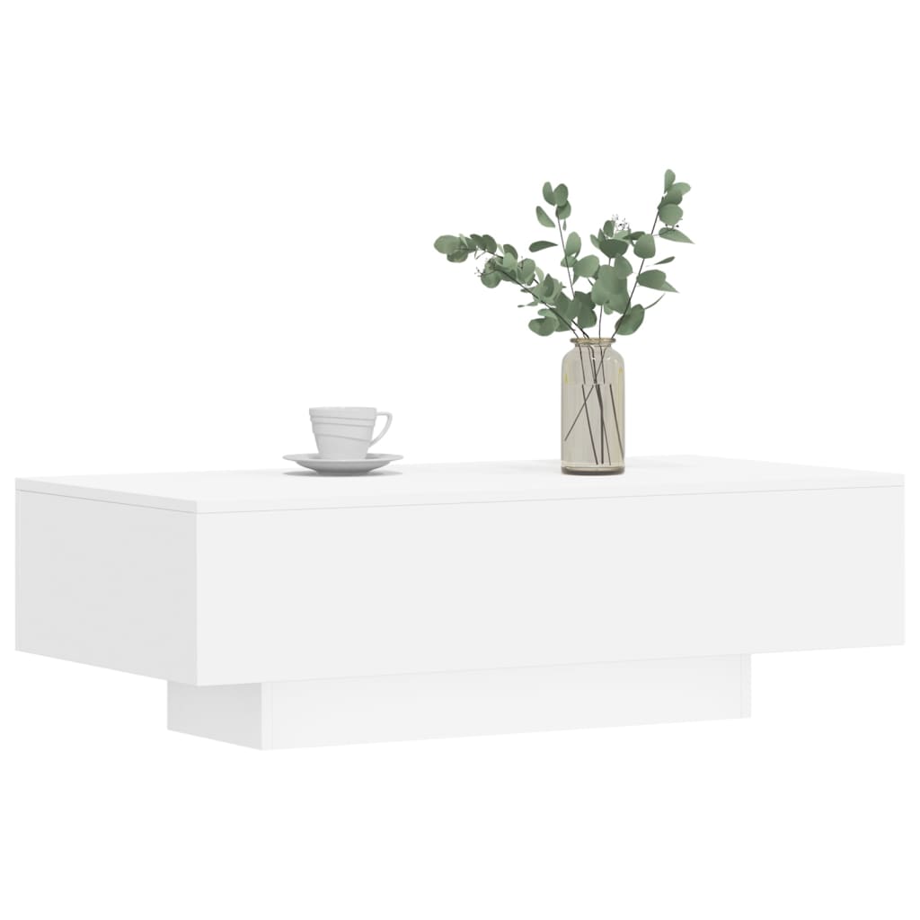 vidaXL Mesa de centro 100x49,5x31 cm derivados de madeira branco