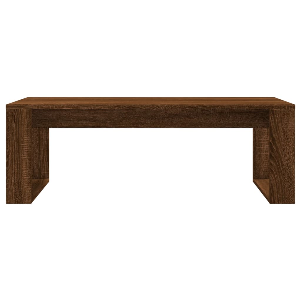 vidaXL Mesa de centro 102x50x35 cm derivados madeira carvalho castanho