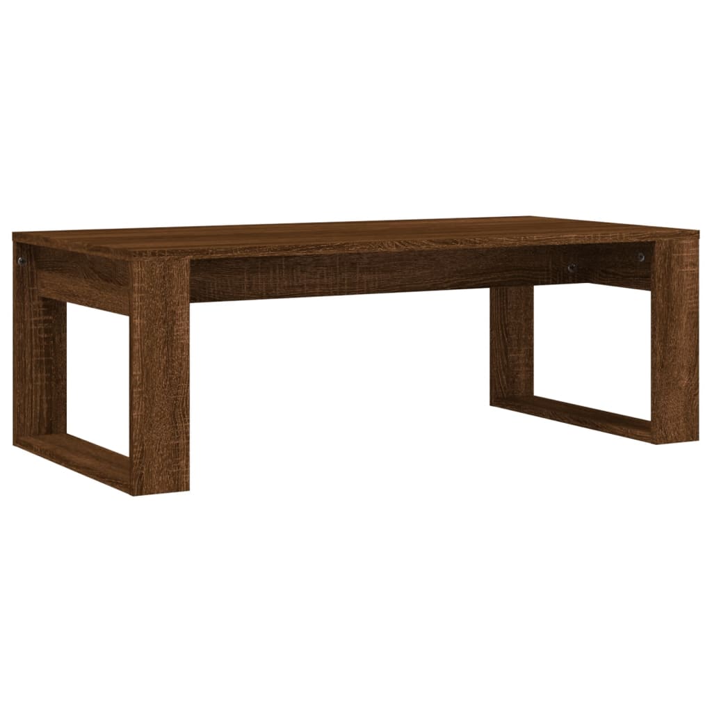 vidaXL Mesa de centro 102x50x35 cm derivados madeira carvalho castanho