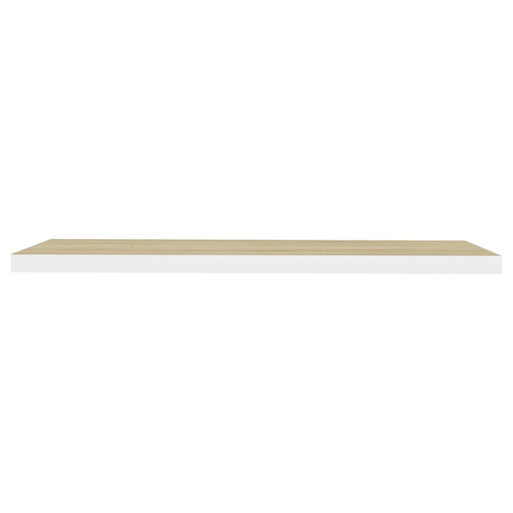 vidaXL Prateleiras parede 2pcs 90x23,5x3,8 cm MDF cor carvalho/branco