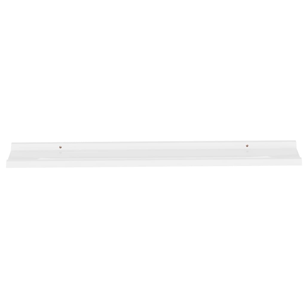 vidaXL Prateleiras de parede 2 pcs 100x9x3 cm branco