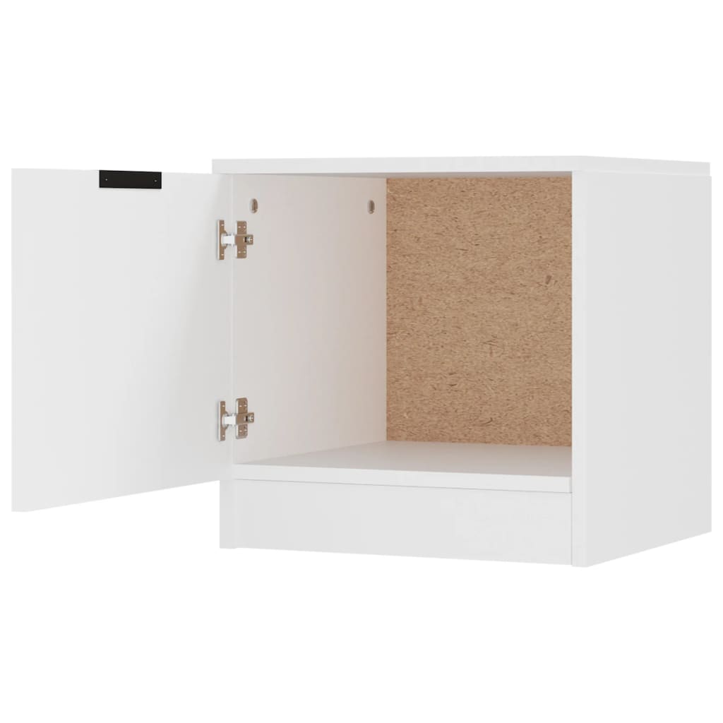 vidaXL Mesa de cabeceira 40x39x40 cm branco