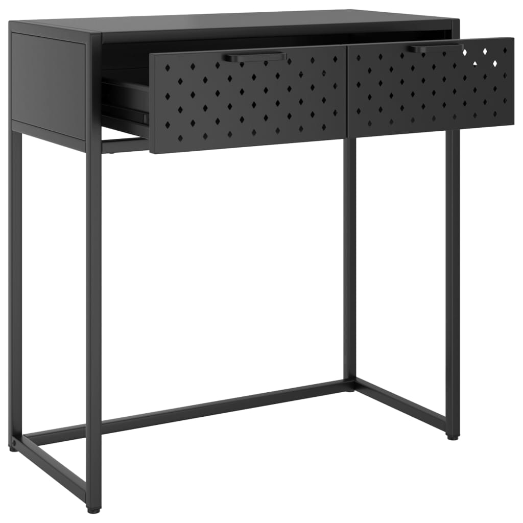 vidaXL Mesa consola 72x35x75 cm aço antracite