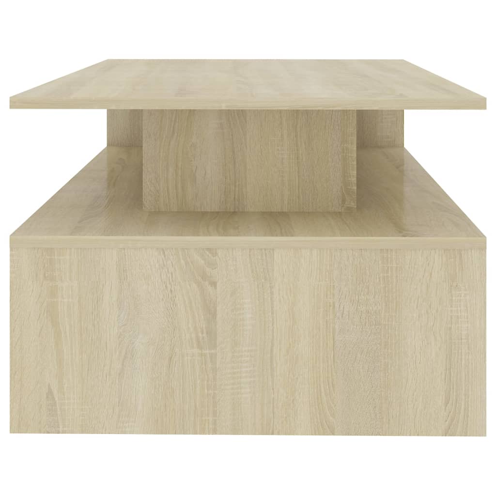 vidaXL Mesa de centro 90x60x42,5 cm contraplacado carvalho sonoma