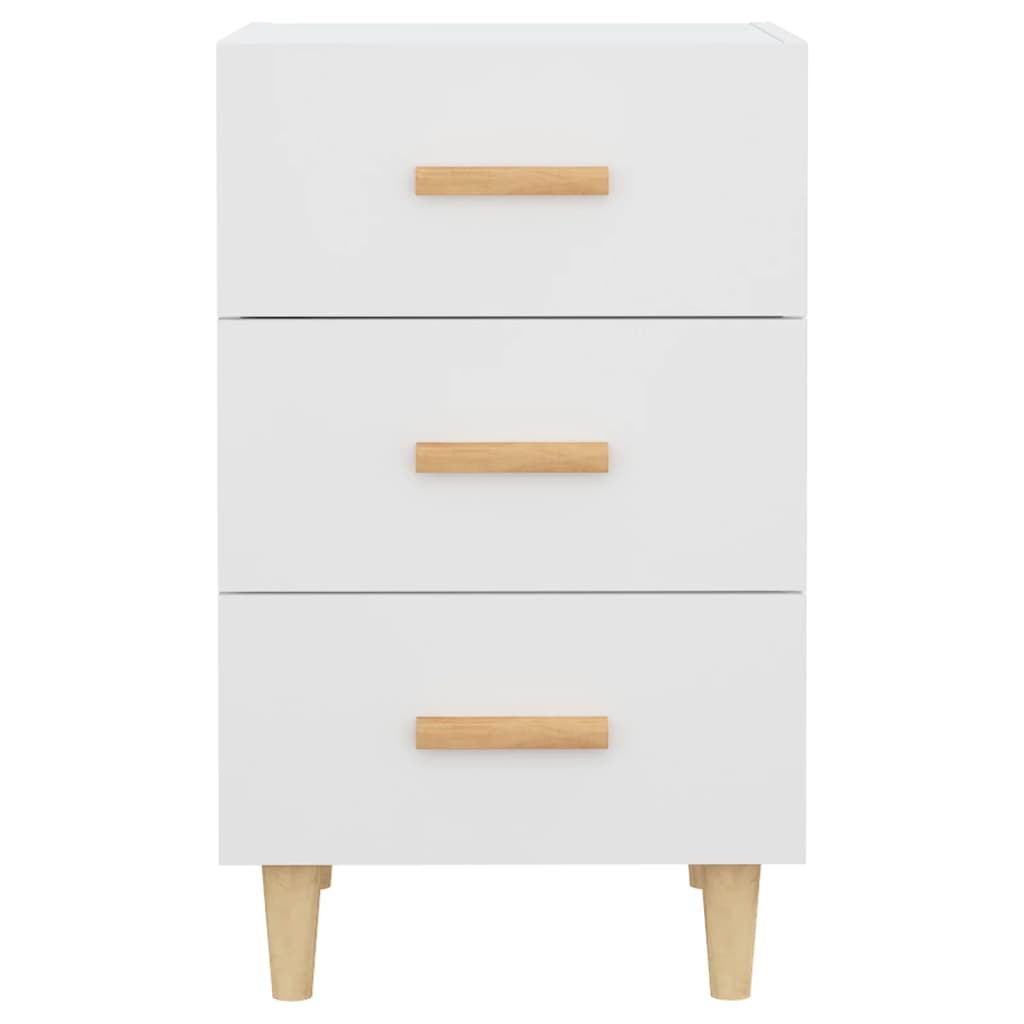 vidaXL Mesa de cabeceira 40x40x66 cm derivados de madeira branco