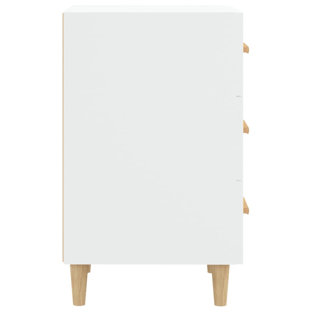 vidaXL Mesa de cabeceira 40x40x66 cm derivados de madeira branco