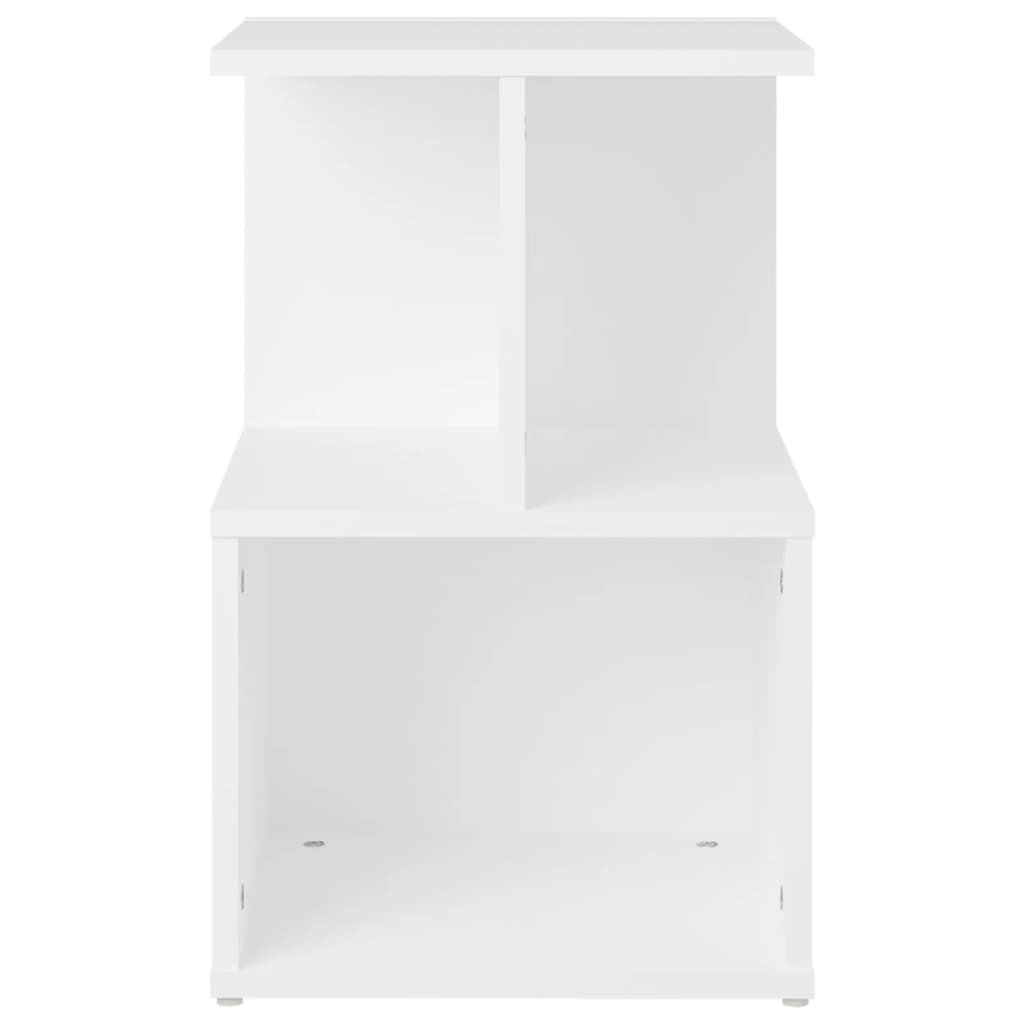 vidaXL Mesas de cabeceira 2 pcs 35x35x55 cm contraplacado branco