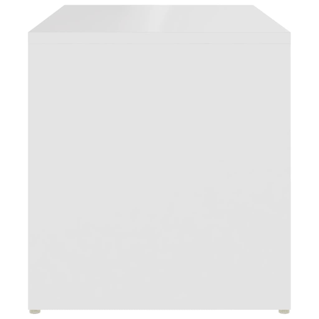 vidaXL Mesa de apoio 59x36x38 cm contraplacado branco