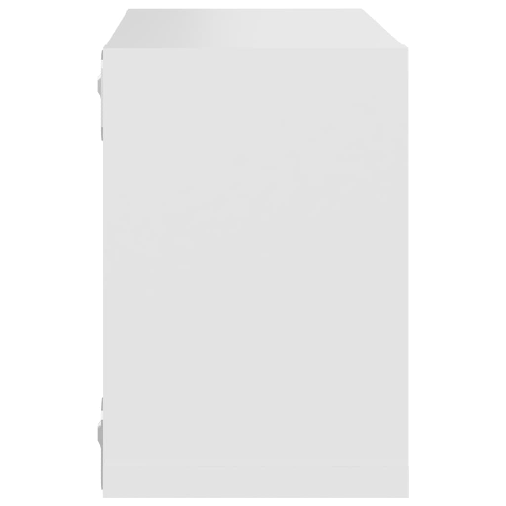 vidaXL Prateleiras de parede em forma de cubo 4 pcs 22x15x22 cm branco