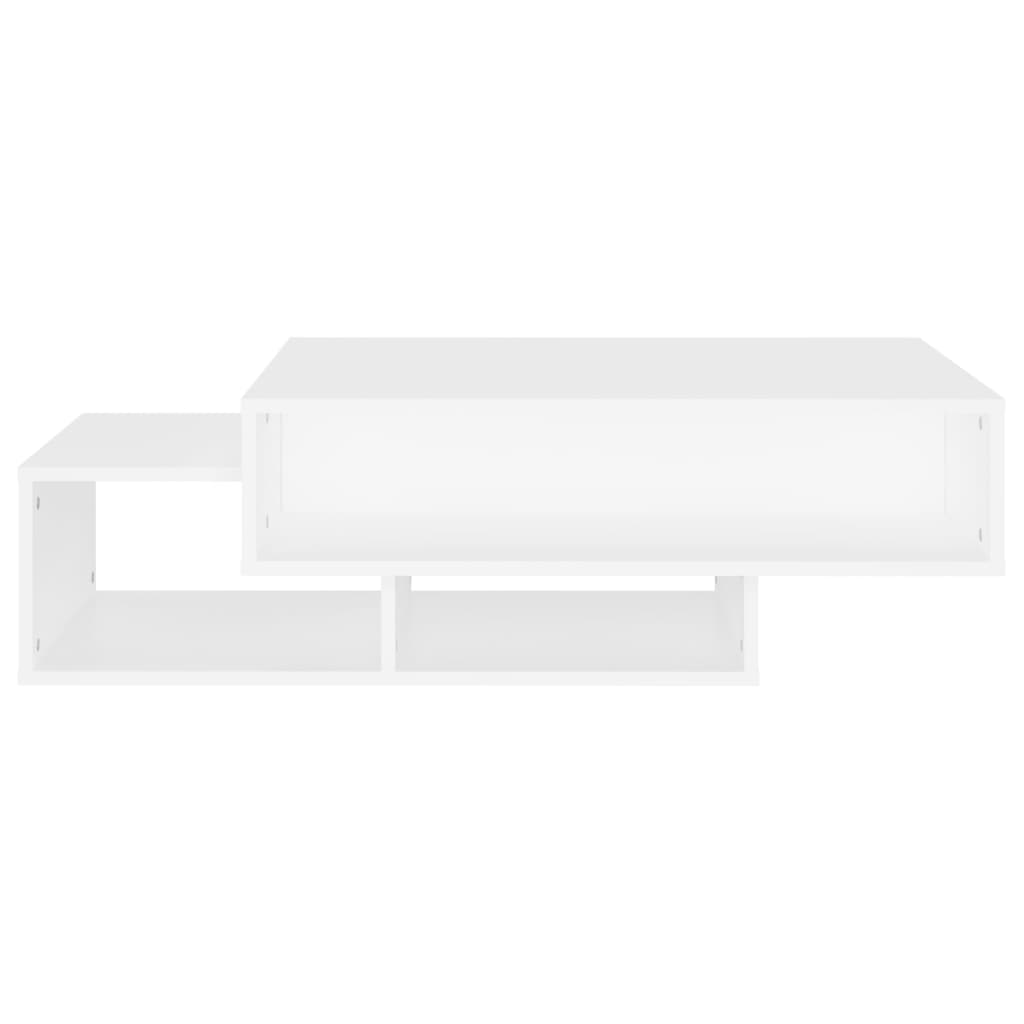 vidaXL Mesa de centro 105x55x32 cm contraplacado branco