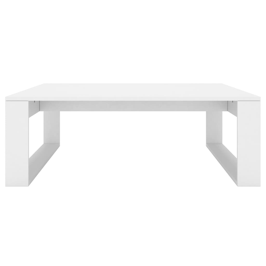 vidaXL Mesa de centro 100x100x35 cm contraplacado branco