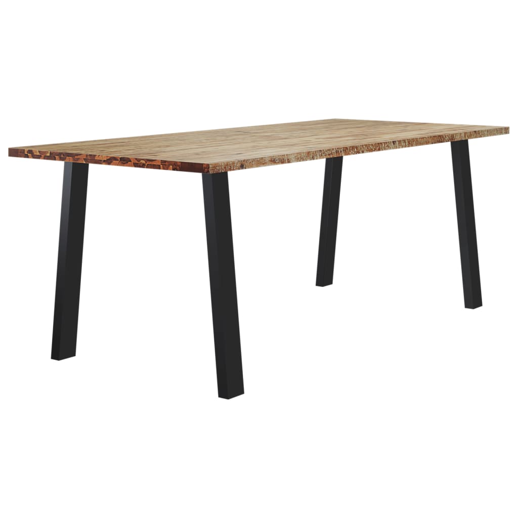 vidaXL Mesa de jantar 200x90x76 madeira de acácia maciça