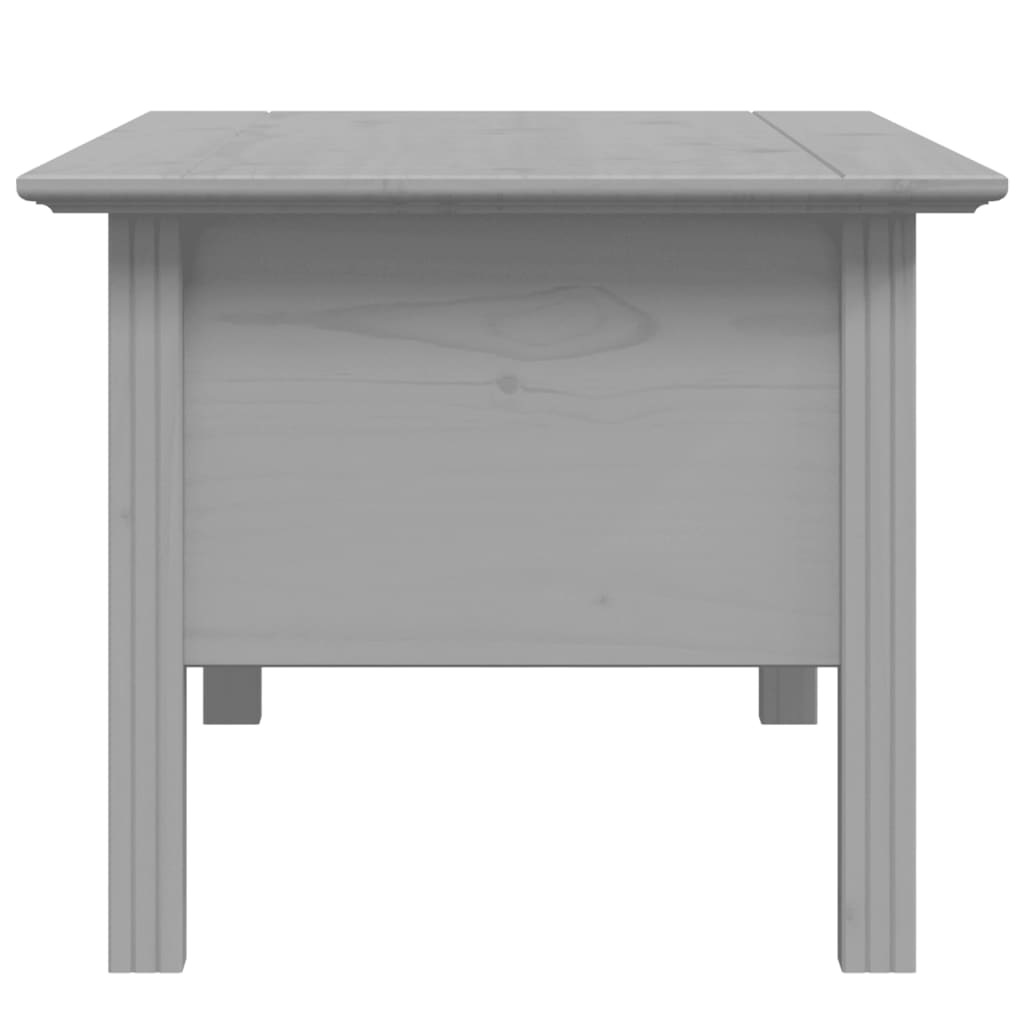 vidaXL Mesa de centro BODO 100x55x45 cm madeira pinho maciça cinzento