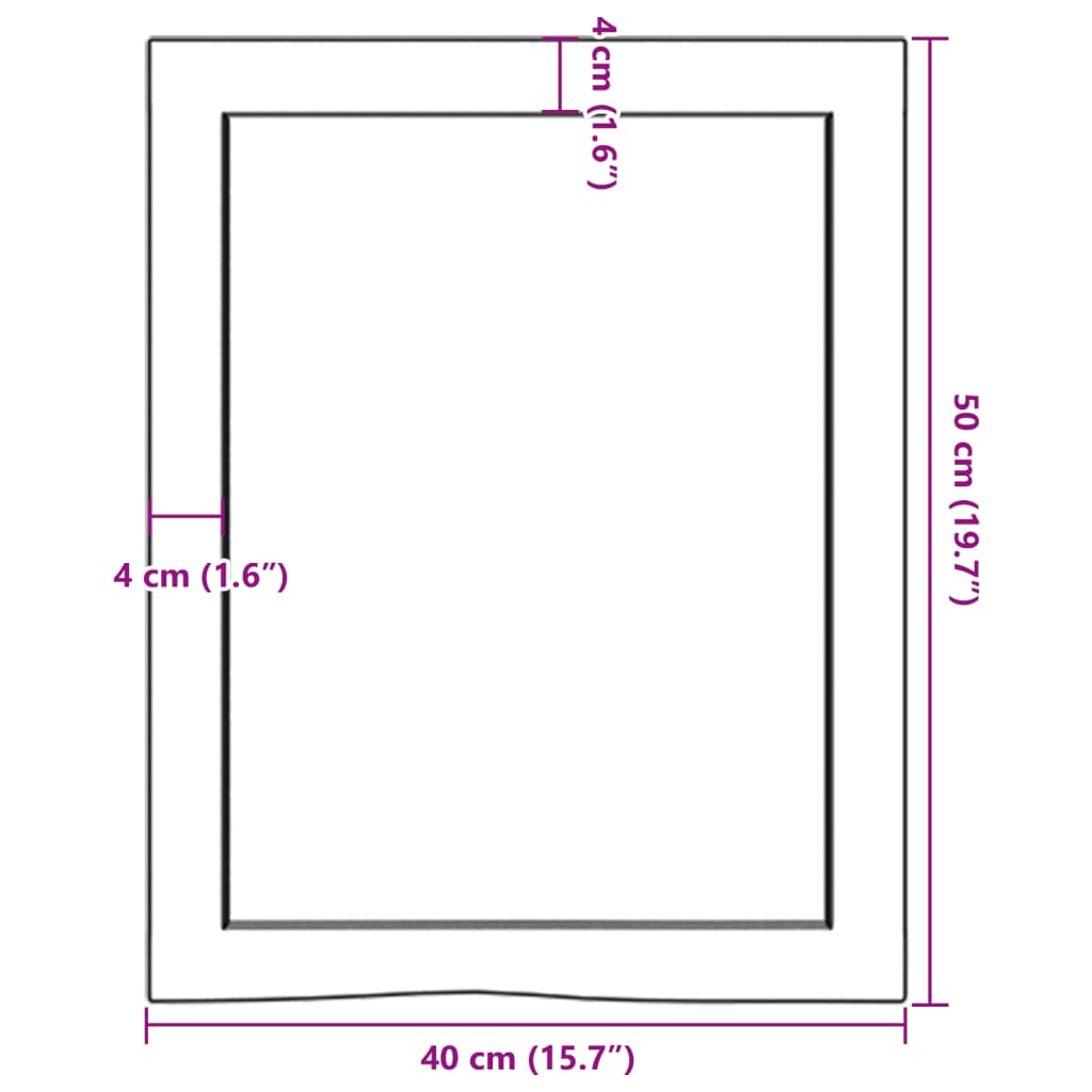 vidaXL Prateleira de parede 40x50x(2-4) cm carvalho tratado castanho