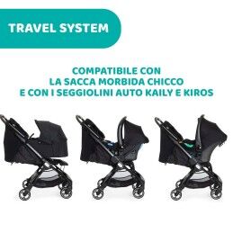 Chicco|Carrinho de passeio para bebê Chicco Preto
