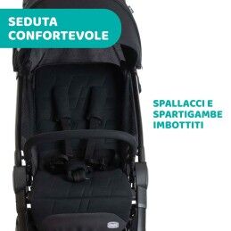 Chicco|Carrinho de passeio para bebê Chicco Preto