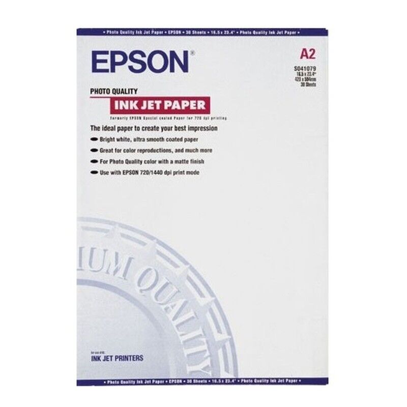 Epson|Papel Fotográfico Brilhante Epson C13S041079 (1 Unidade) (30 Unidades) Epson|Papel Fotográfico Brilhante Epson C13S041079 (1 Unidade) (30 Unidades)