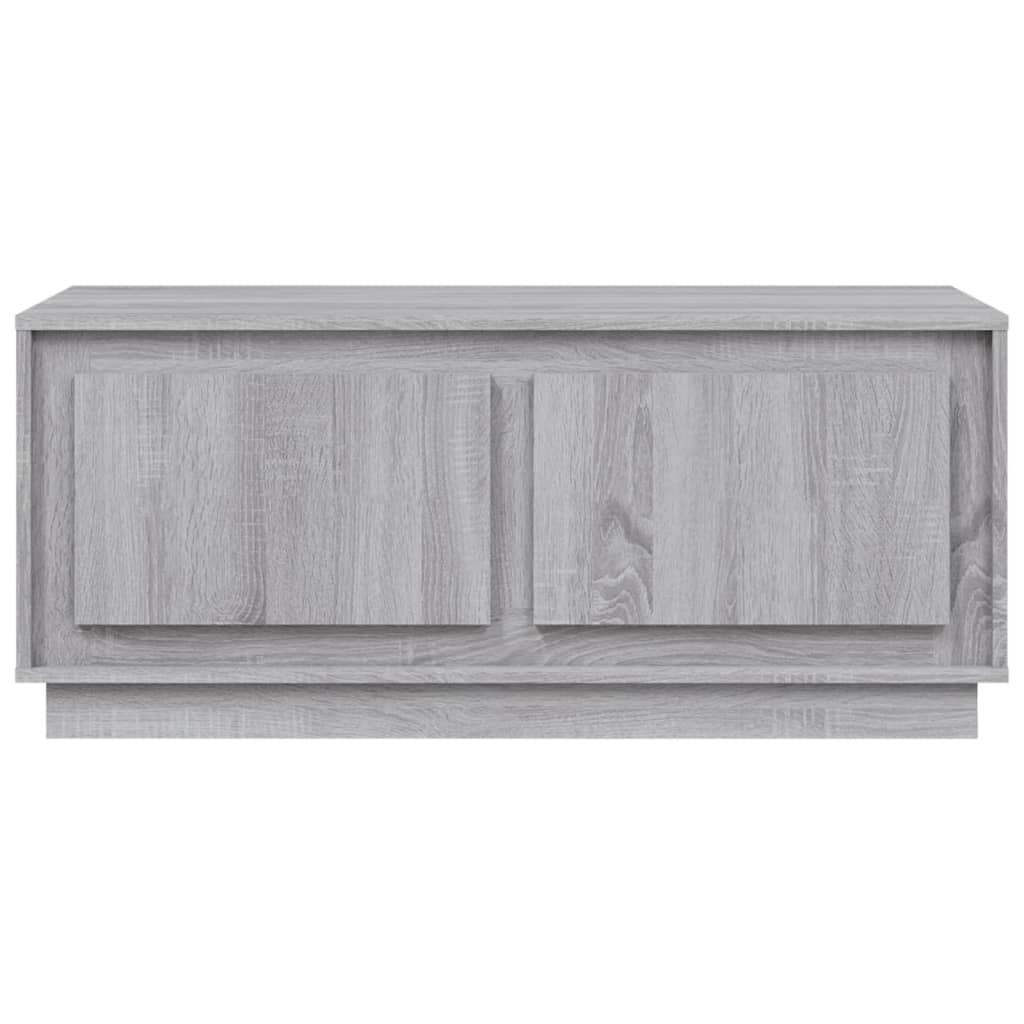 vidaXL Mesa de centro 102x50x44 cm derivados madeira cinzento sonoma