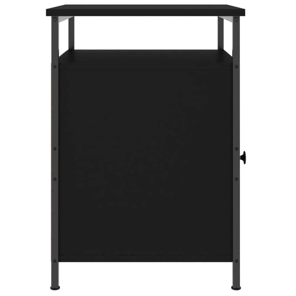 vidaXL Mesa de cabeceira 40x42x60 cm derivados de madeira preto