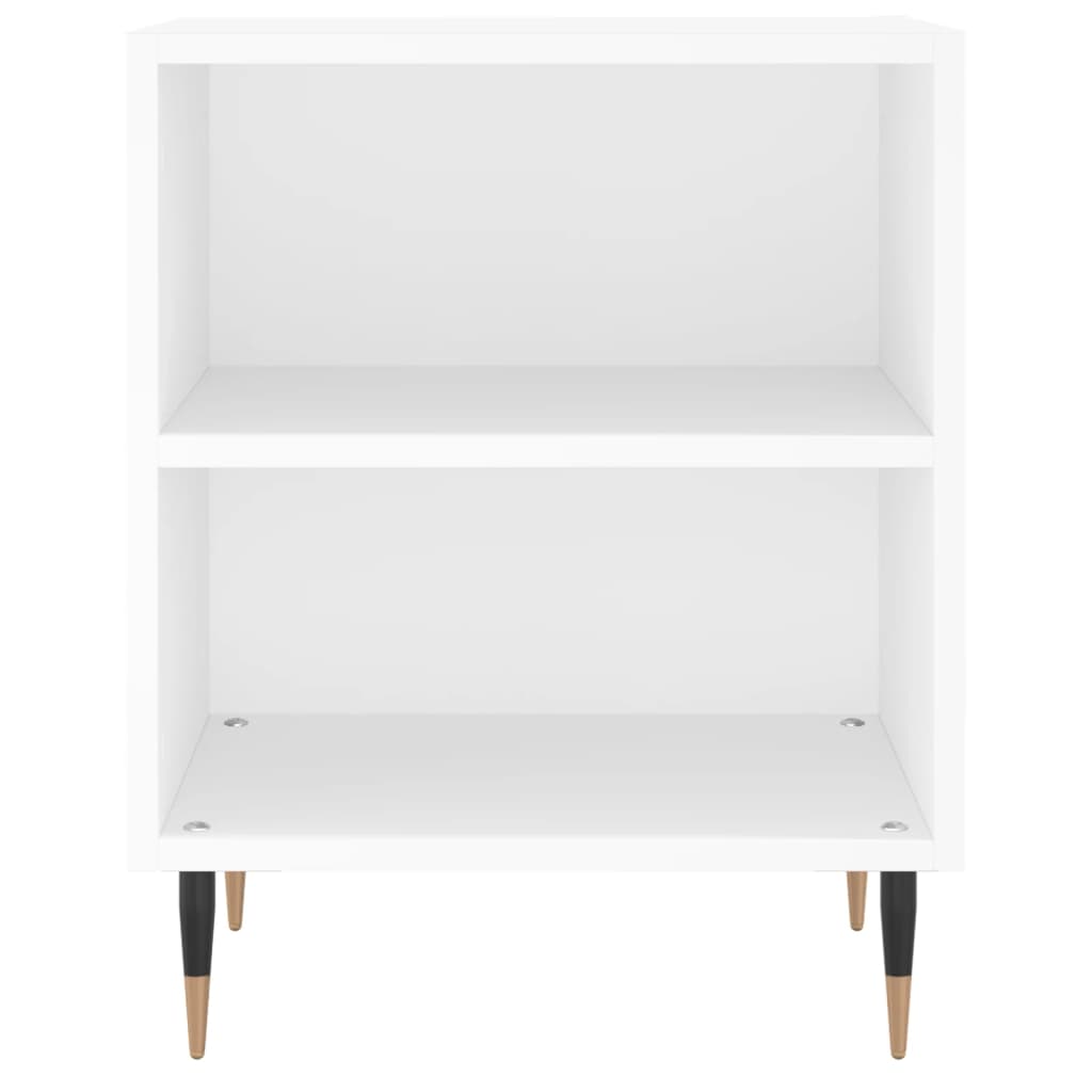 vidaXL Mesa de cabeceira 40x30x50 cm derivados de madeira branco