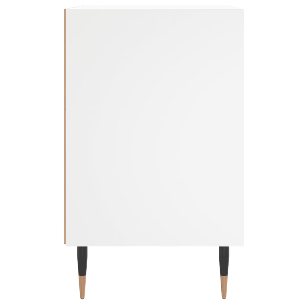 vidaXL Mesa de cabeceira 40x30x50 cm derivados de madeira branco