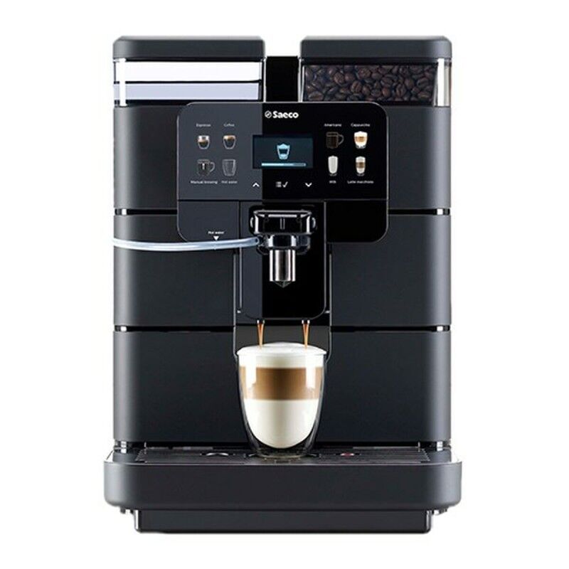 Saeco|Cafeteira Superautomática Saeco New Royal OTC Preto 1400 W 2,5 L 2 Kopjes Saeco|Cafeteira Superautomática Saeco New Royal OTC Preto 1400 W 2,5 L 2 Kopjes